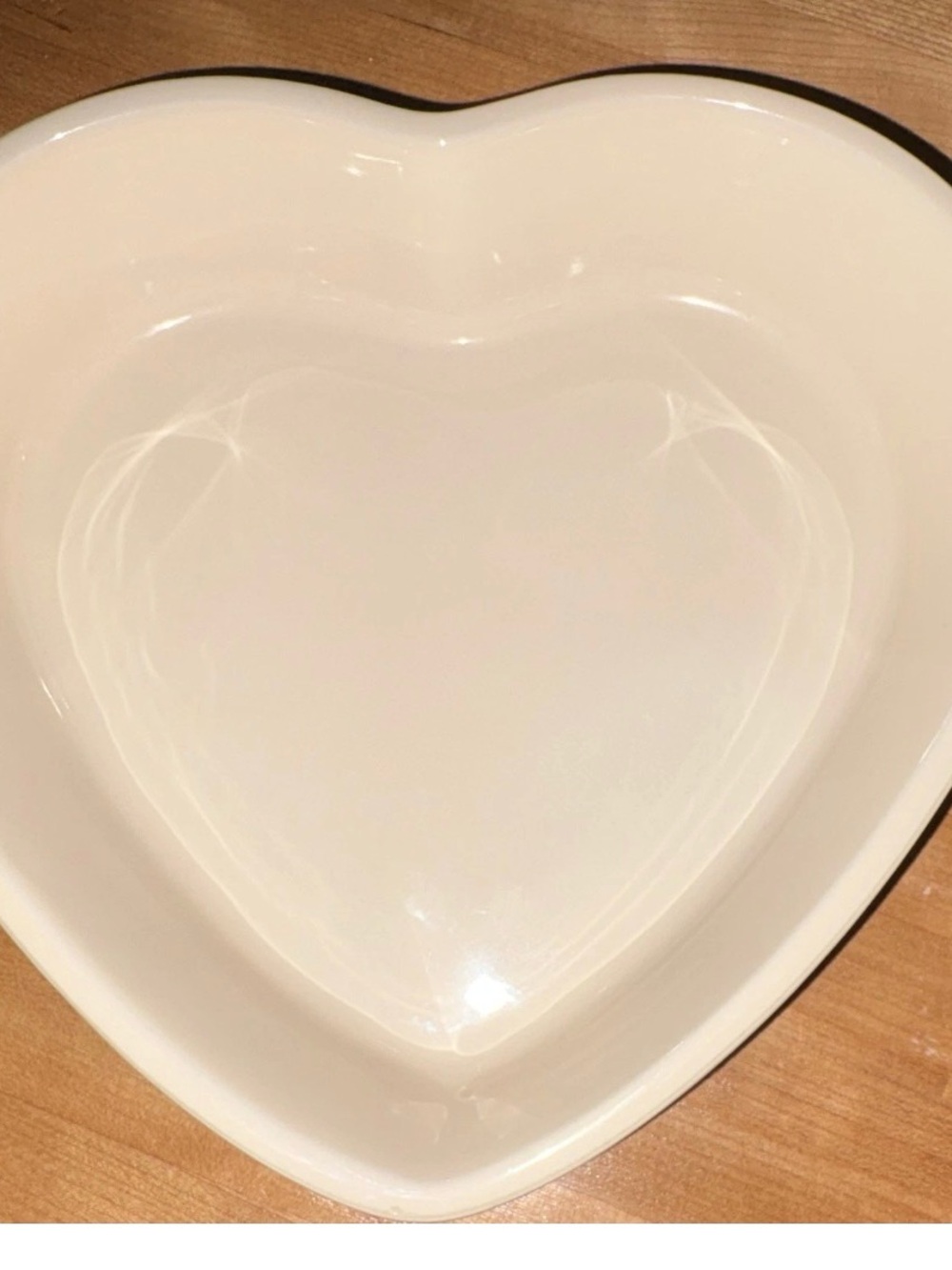 Le Creuset Heart Shaped Stoneware Set (dish&plate) Retired Bluebell Purple - Picture 5 of 14